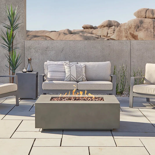 Sleek Outdoor Fire Table