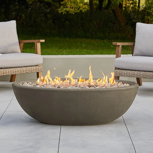 Oval Propane Fire Bowl by Real Flame