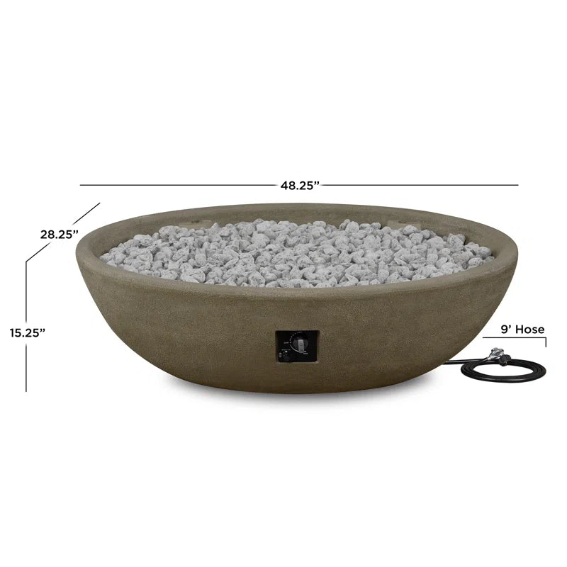 Oval Propane Fire Bowl by Real Flame
