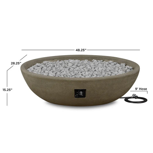 Oval Propane Fire Bowl by Real Flame